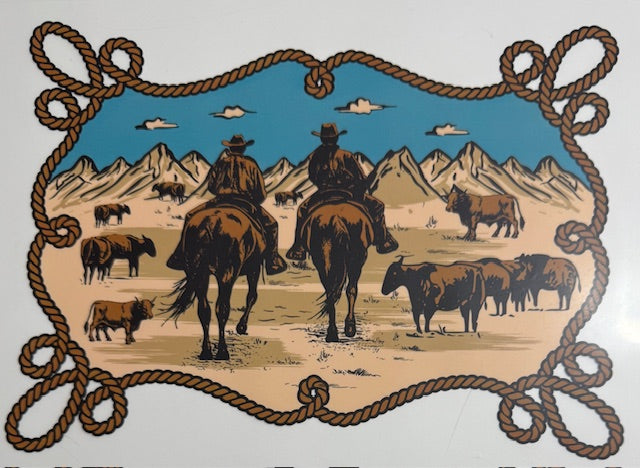 Western Scene-rope outline