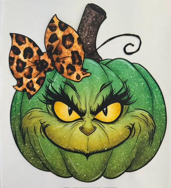 Pumpkin Grinch face