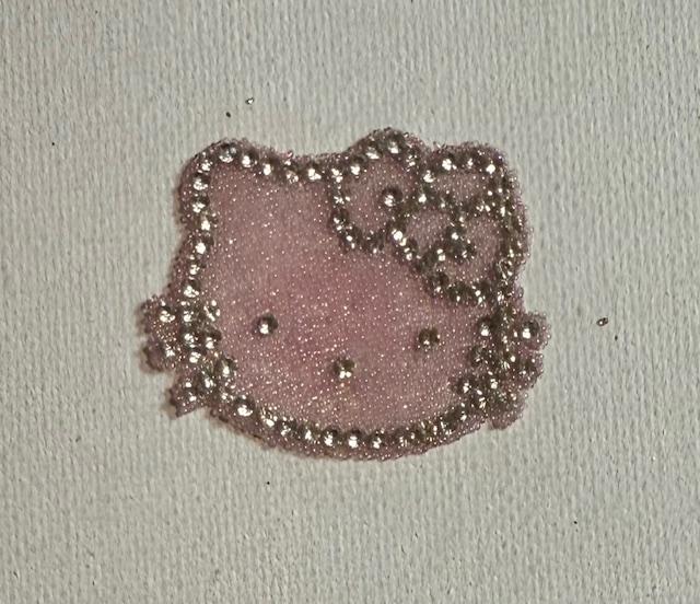 HK pink bling patch