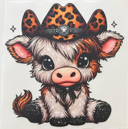 Cow - cheetah cowboy hat