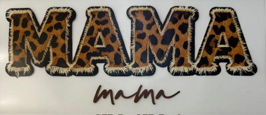 MAMA, cheetah tan fur outline
