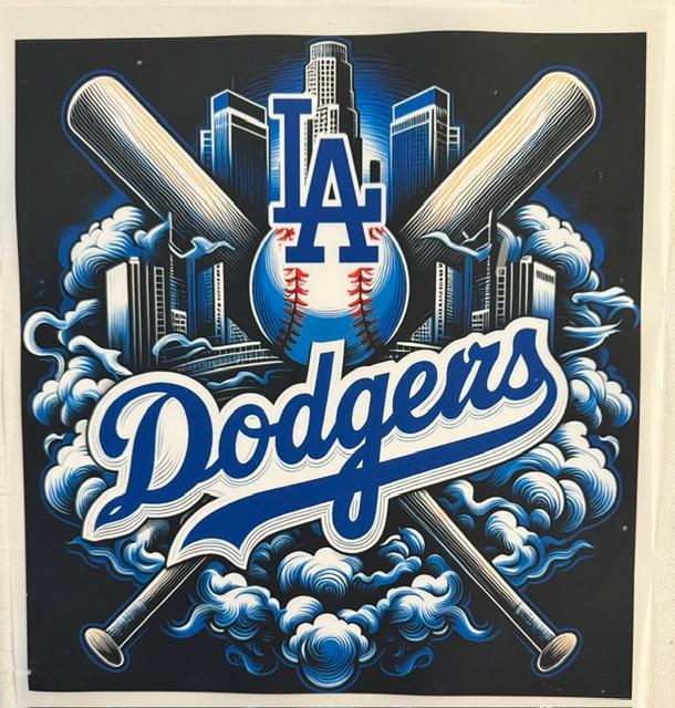 LA Dodgers - black background