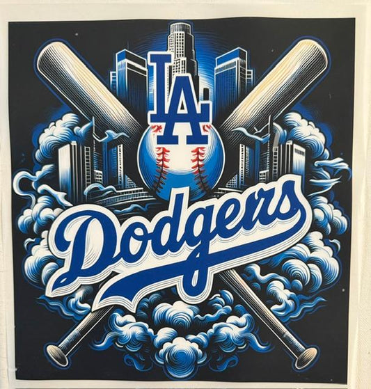 LA Dodgers - black background
