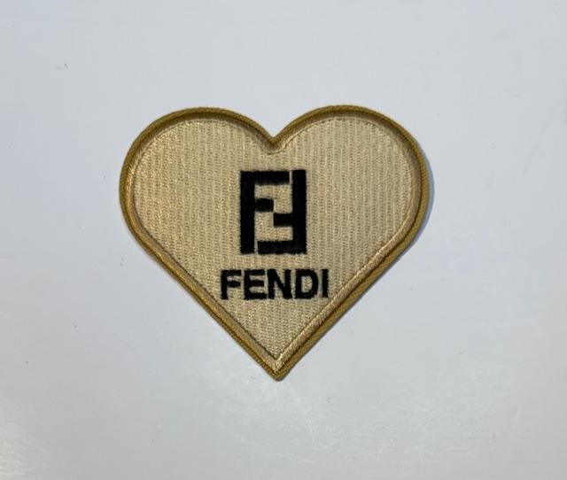 Fendi heart hat patch