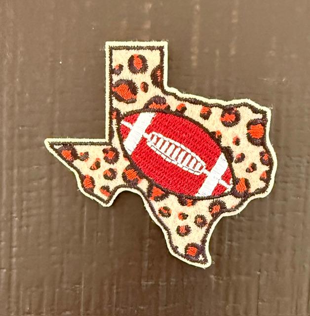 Texas-cheetah w/ football-hat patch