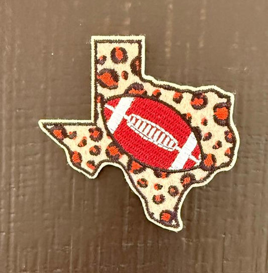 Texas-cheetah w/ football-hat patch