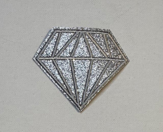 Silver Diamond hat patch
