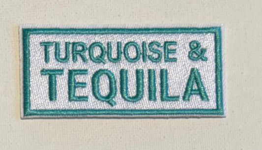 Turquoise & Tequila hat patch
