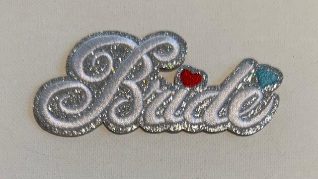 White Bride hat patch