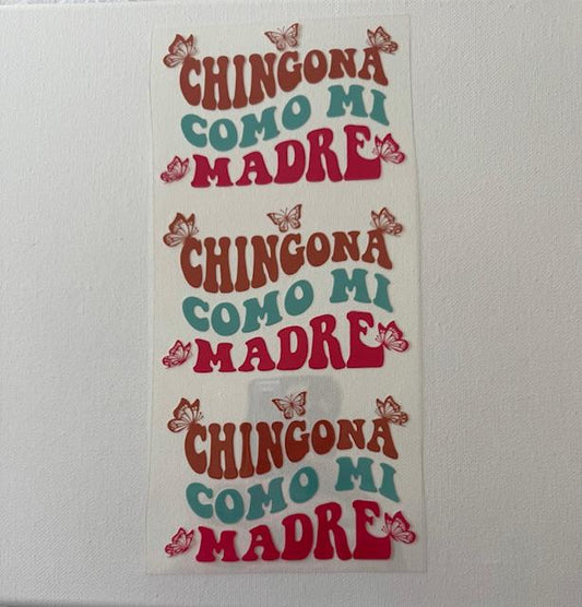 Chingona coomo mi madre cup wrap