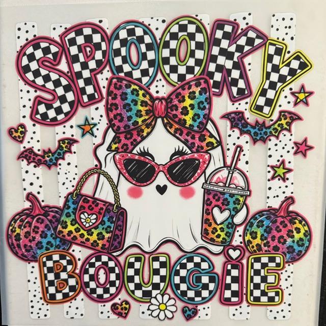 Sppoky Bougie - Ghost. checkered