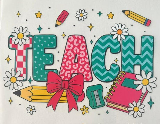 Teach - pink bow
