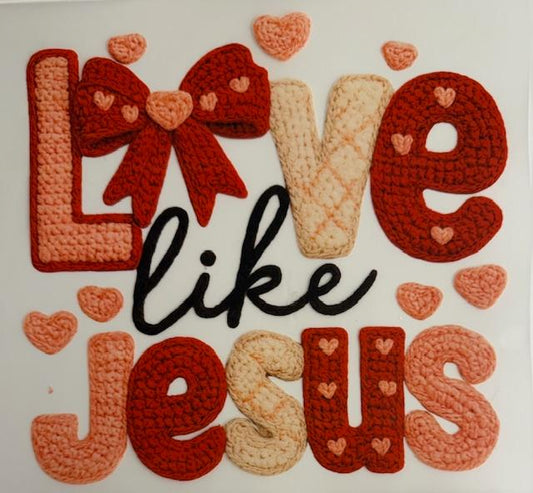 Love like Jesus Valentines - yarn