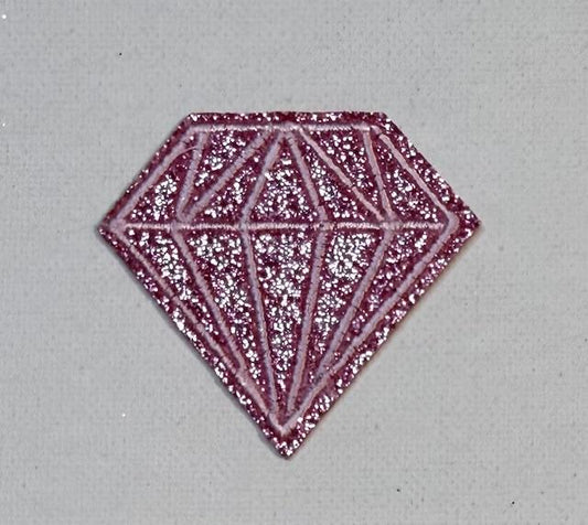 Pink diamond hat patch