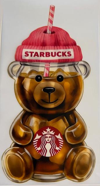 Starbucks bear/pink hat