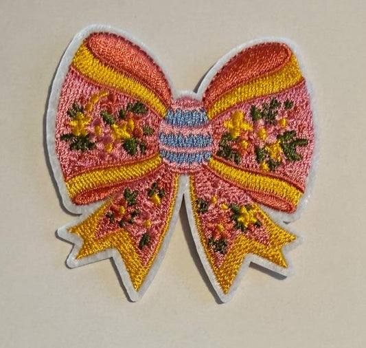Easter bow hat patch