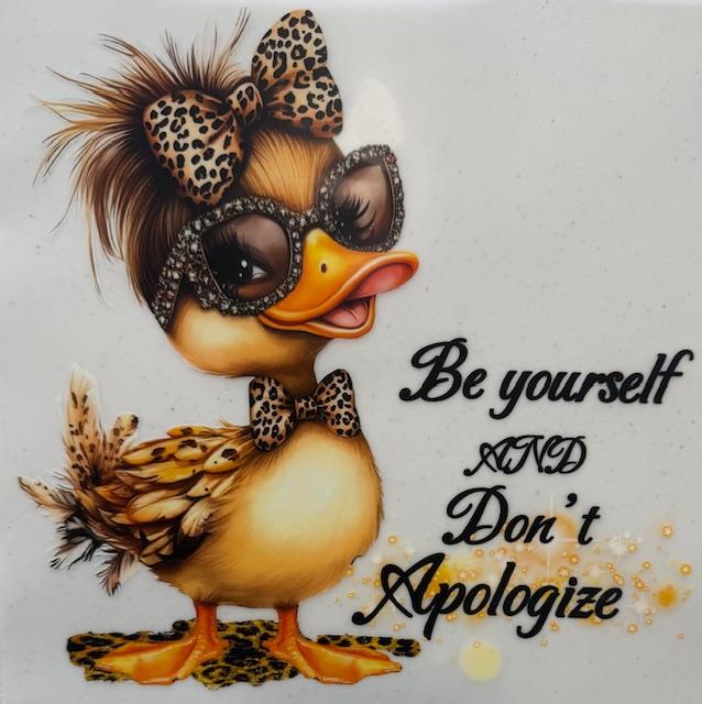 Duck-Be yourself and Don't Apologize