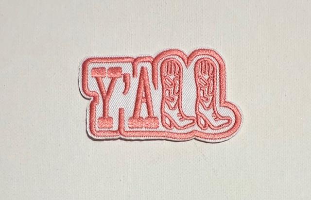 Y'all pink patch