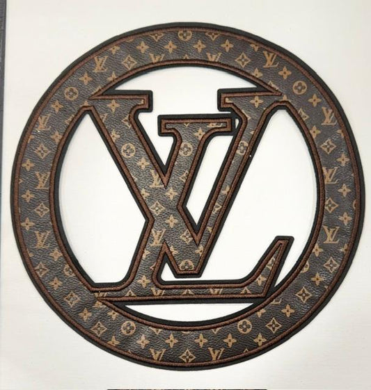 LV - Lg leather patch in Circle