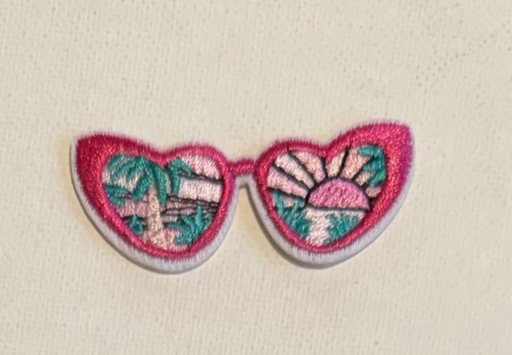 Pink Sunglasses hat patch