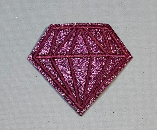 Dark Pink diamond hat patch