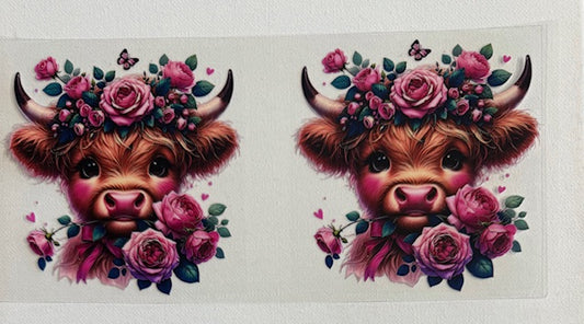 Cow - pink roses (2)