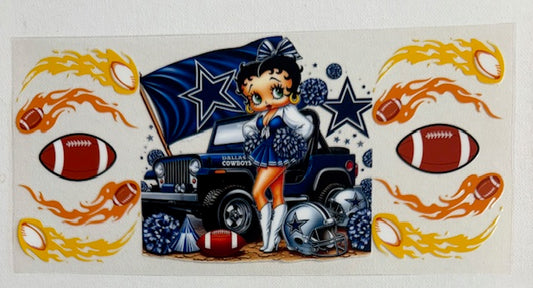 Cowboys - Betty Boop - flames