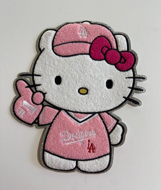 HK Pink Dodgers Patch