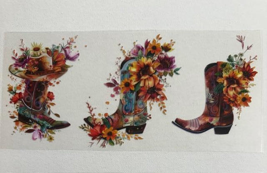 Boots - flowers