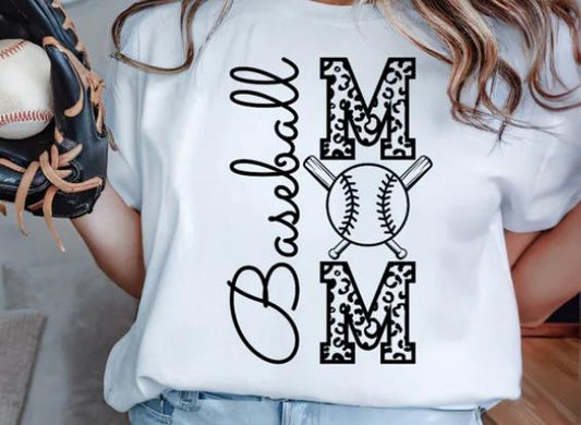 Baseball mom - cheetah
