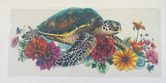 Big Turtle - flowers