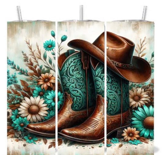 Western Boots & hat