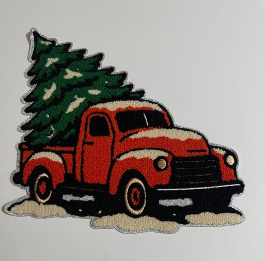Christmas Truck w/ tree patch