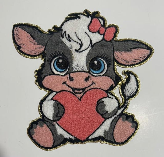 Valentines Cow patch