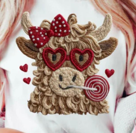 Valentine Yarn Cow