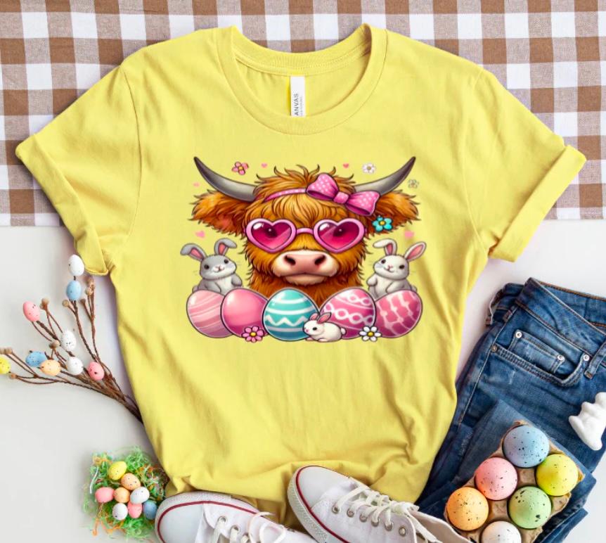 Cow with Easter Eggs