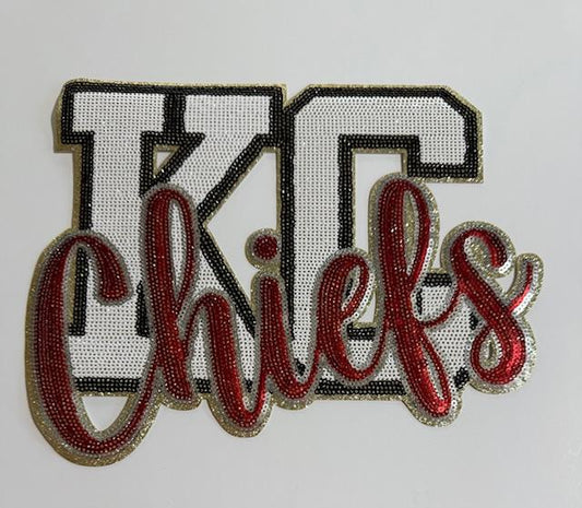 KC Chiefs patch-white KC