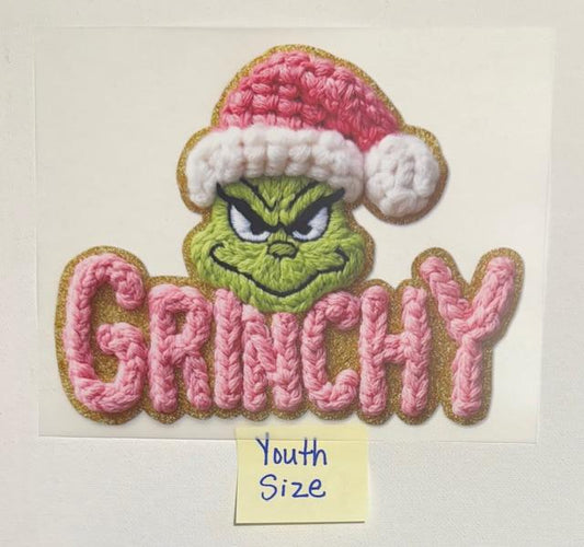 Grinchy-pink yarn youth