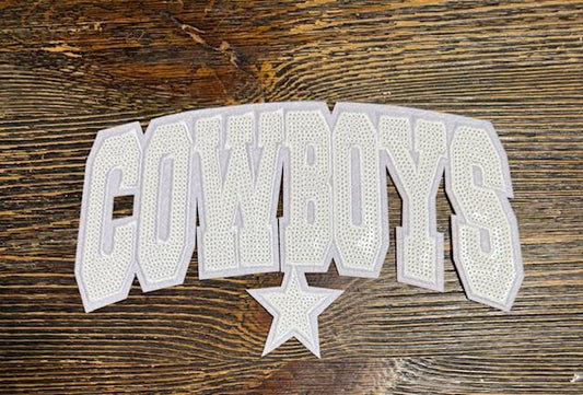 Cowboys Patch - white