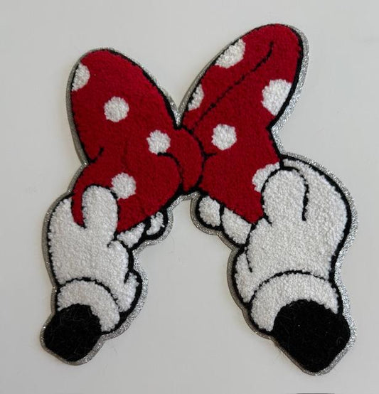 Mickey hands holding Bow Patch