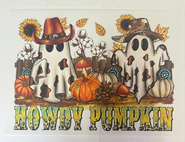 Howdy Pumpkin - 2 ghost