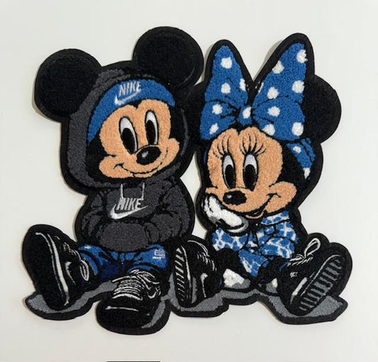 Mickey & Minnie Patch-blue