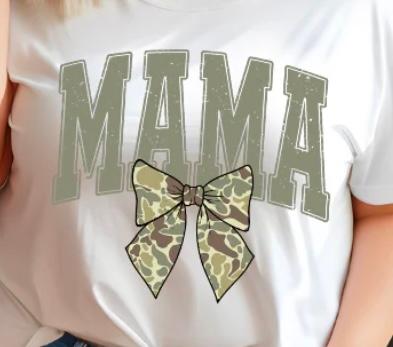 Mama - Camo Bow