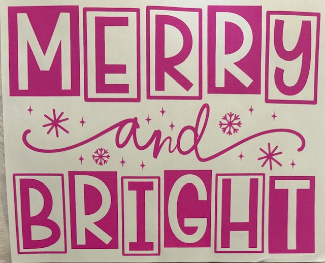 Merry & Bright - hot pink