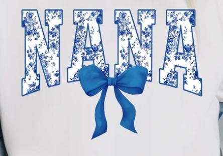 Nana - blue bow