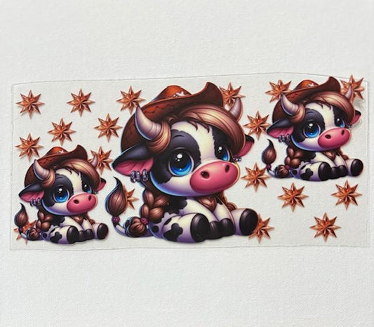 Cow wearing hat x3