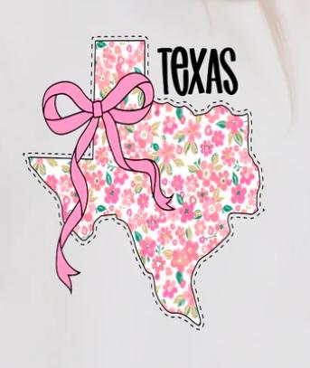Texas - pink bow