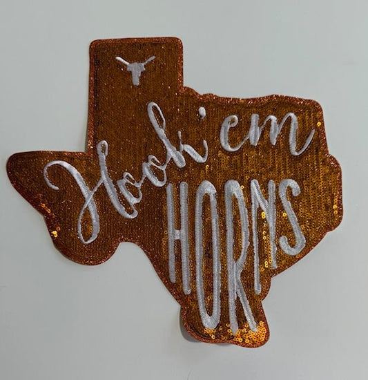 Hook Em Horns Patch