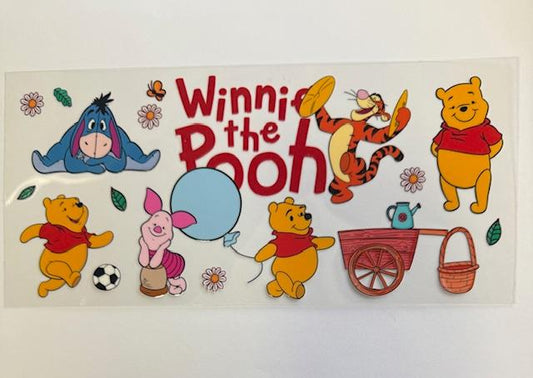 Winnie the Pooh - blue balloon/soccer ball