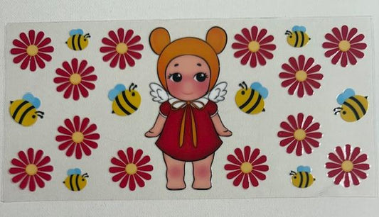 Sonny Angel- red flowers . bees